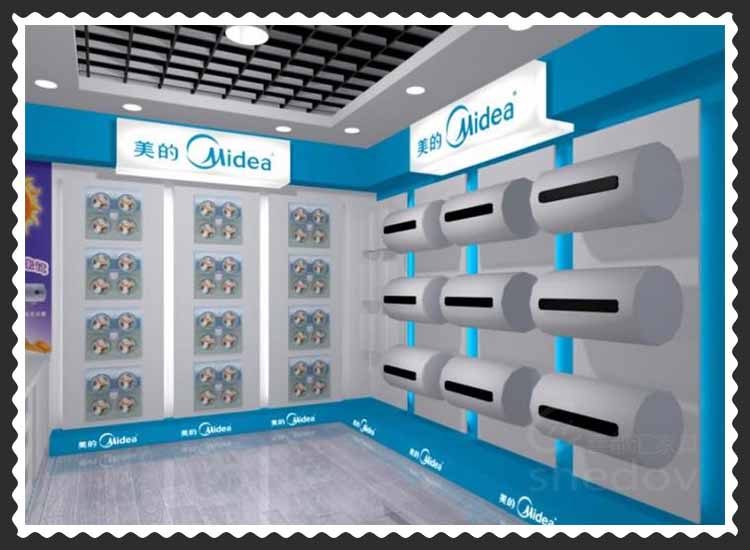 美的电器展示柜