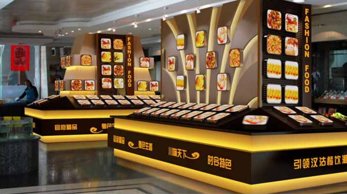 川味小吃展示柜